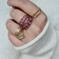 Victorian Pink Tourmaline & Diamond Ring