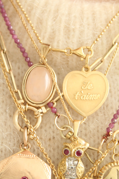 Je t'Aime Heart Charm