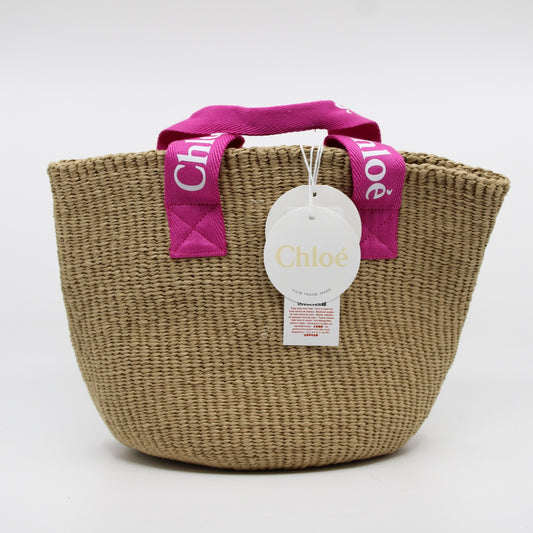 Chloe Raffia Basket Bag