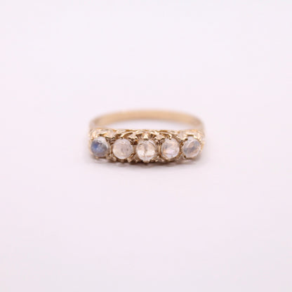 Victorian Moonstone Row Ring