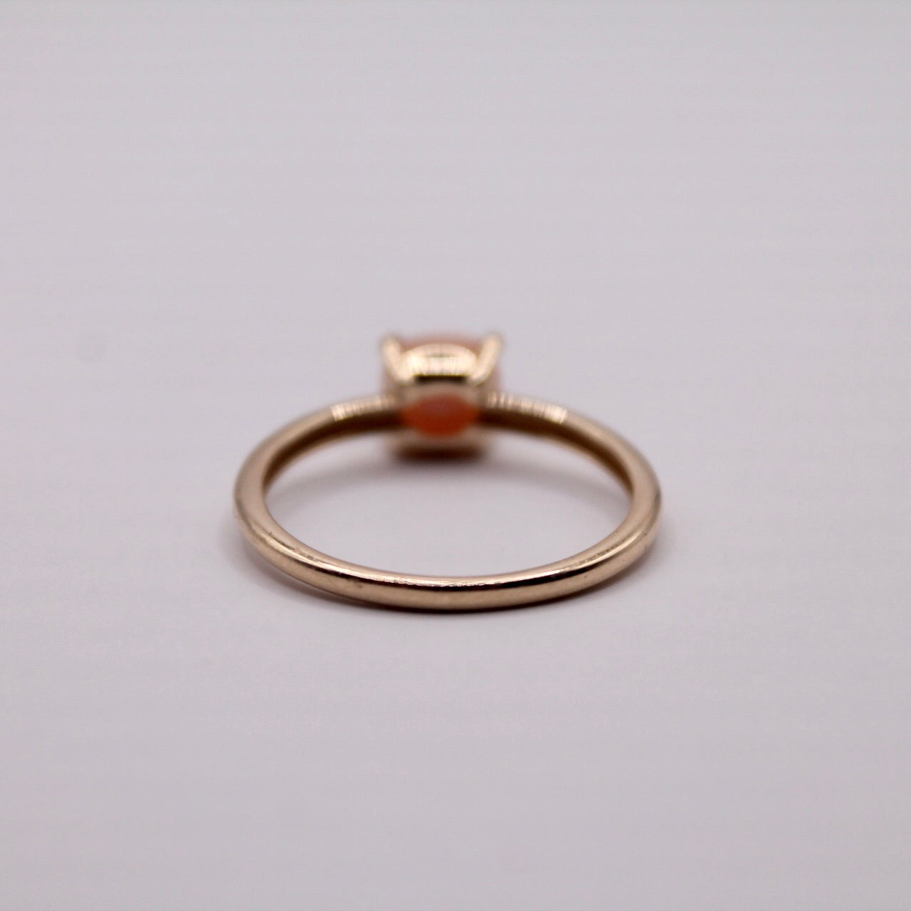Pink Opal Solitaire Ring