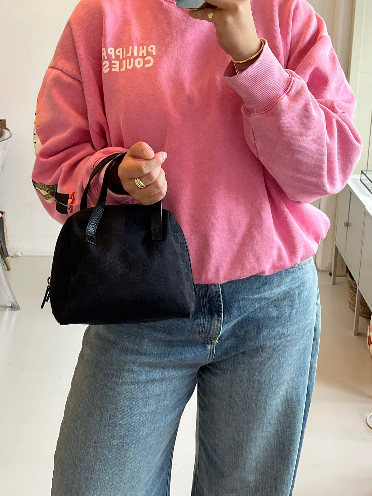 Gucci GG Canvas Balthus Hand Bag