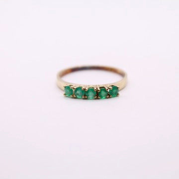 Emerald Row Ring