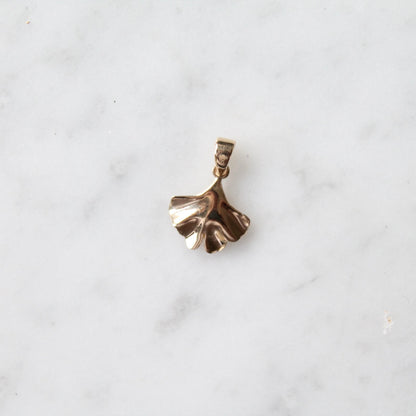 Ginkgo Leaf Charm