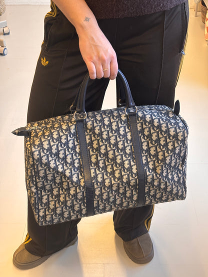 Christian Dior Trotter Canvas Boston Bag