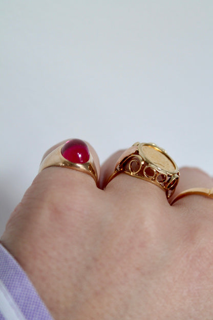 Cabochon Ruby Ring