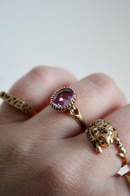 Pink Sapphire Statement Ring