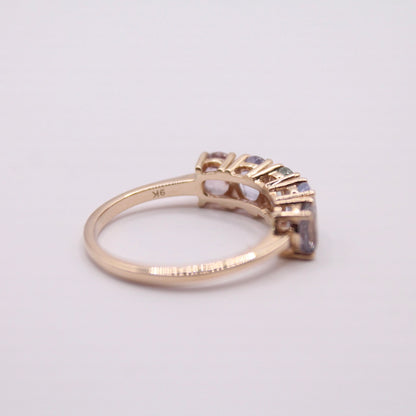 Pastel Sapphire Row Ring