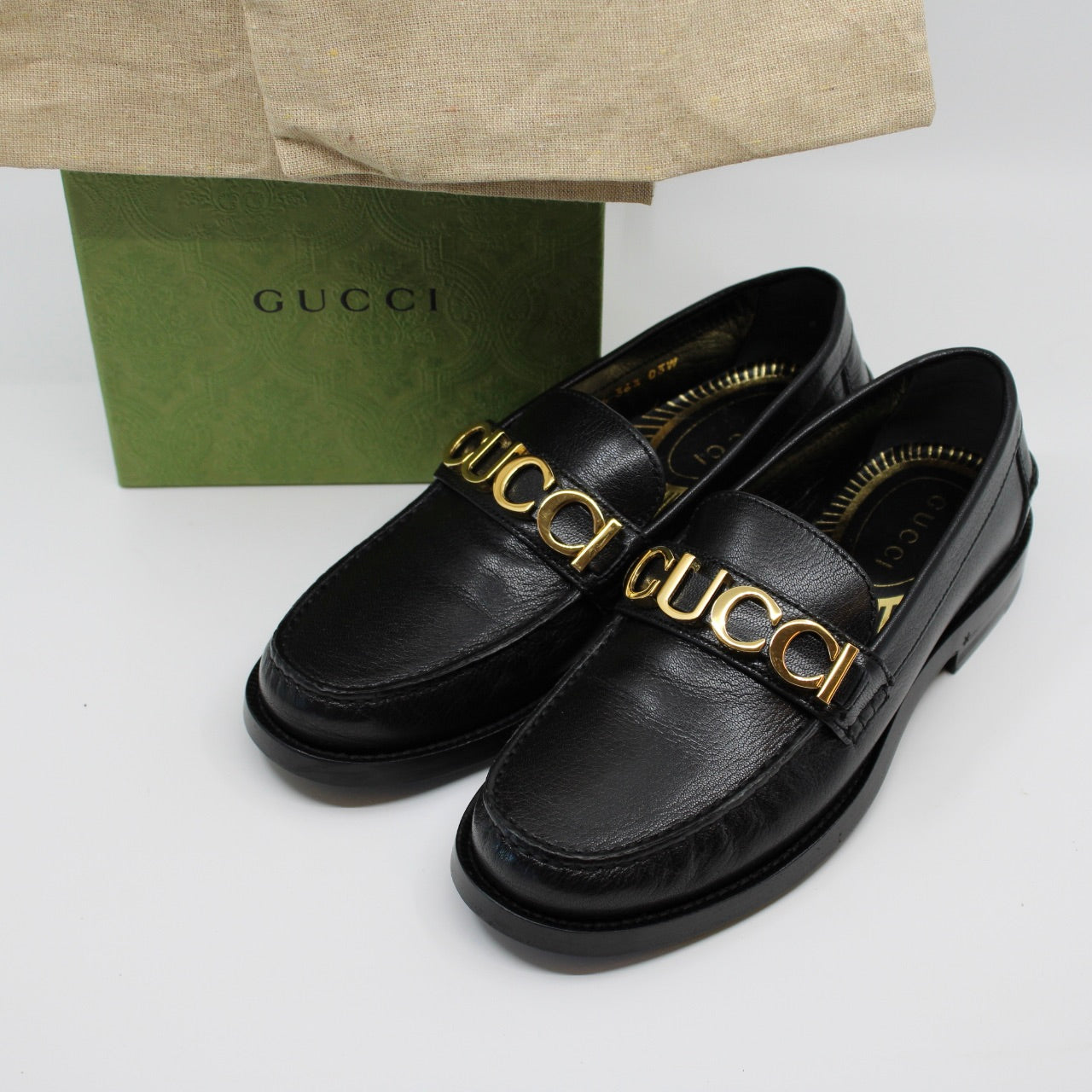 Gucci Cara Logo Loafers