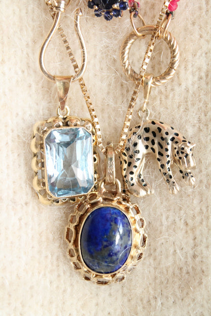 Enamel Leopard Pendant