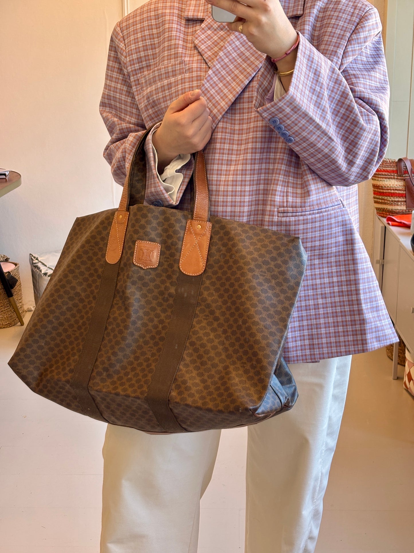 Celine Macadam Canvas Travel Bag