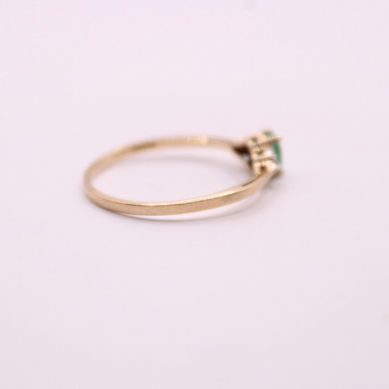 Emerald & Diamond Trilogy Ring