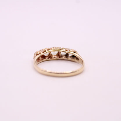 Victorian Chrysolite Row Ring