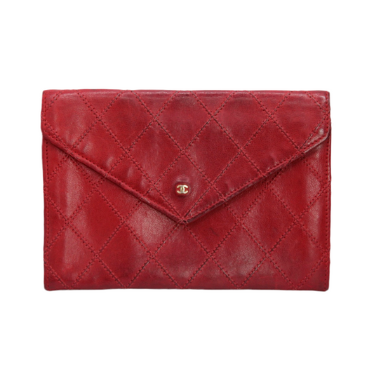 Chanel Quilted Leather Bifold Wallet