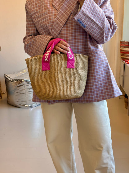 Chloe Raffia Basket Bag