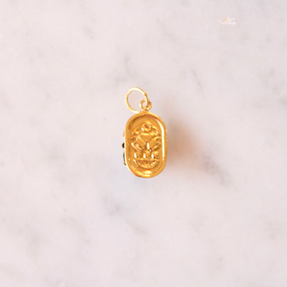 Lapis Scarab Charm