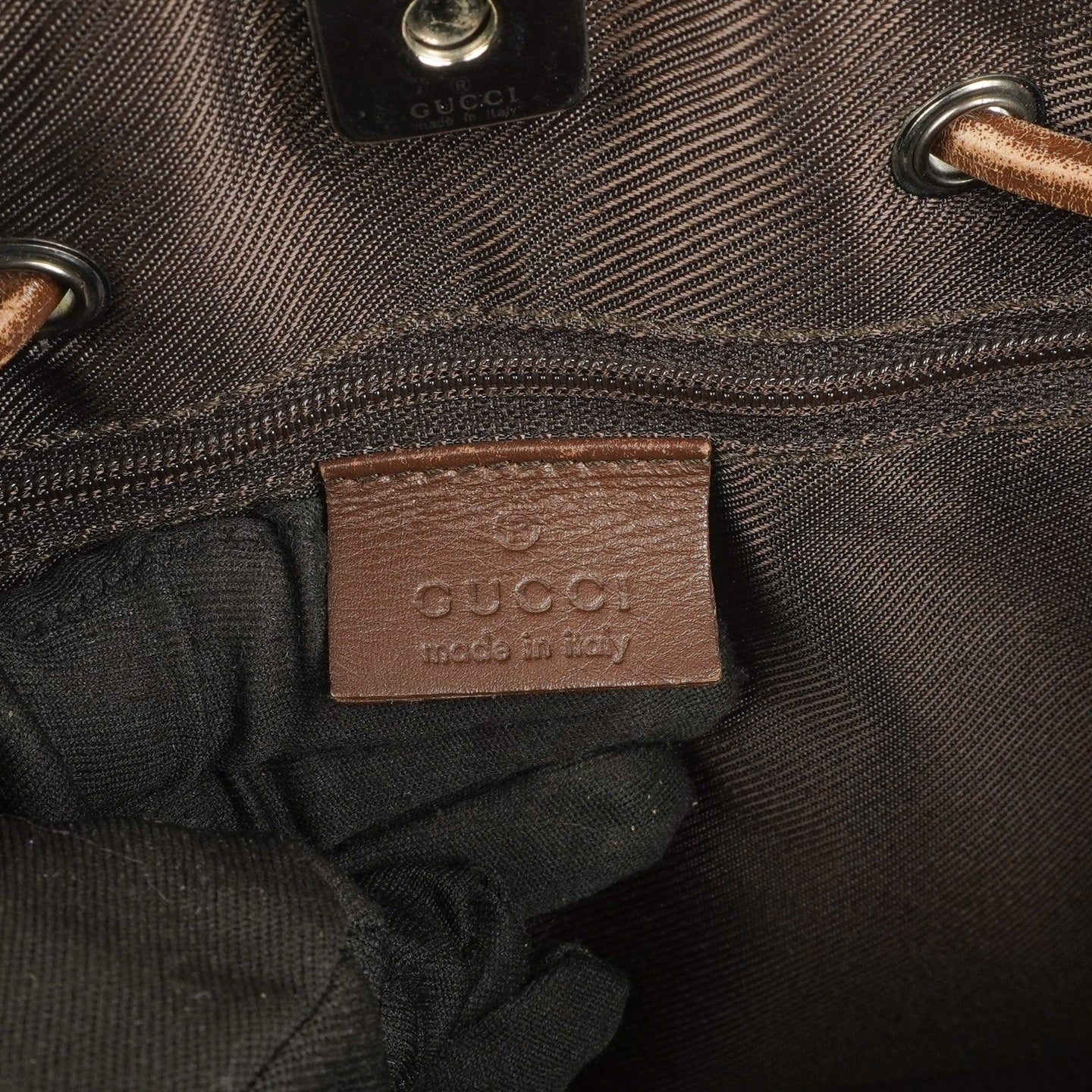 Gucci GG Canvas Drawstring Bag