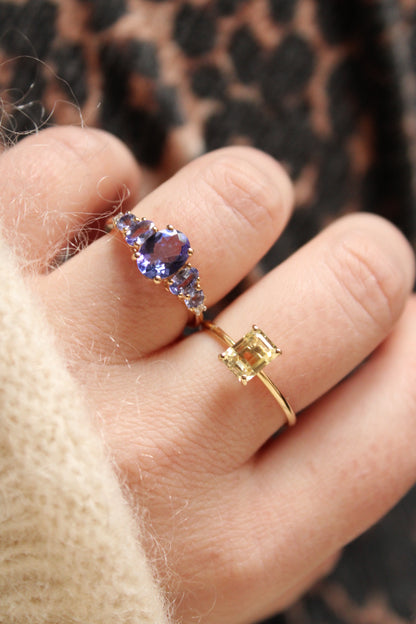 Tanzanite Five Stone Ring