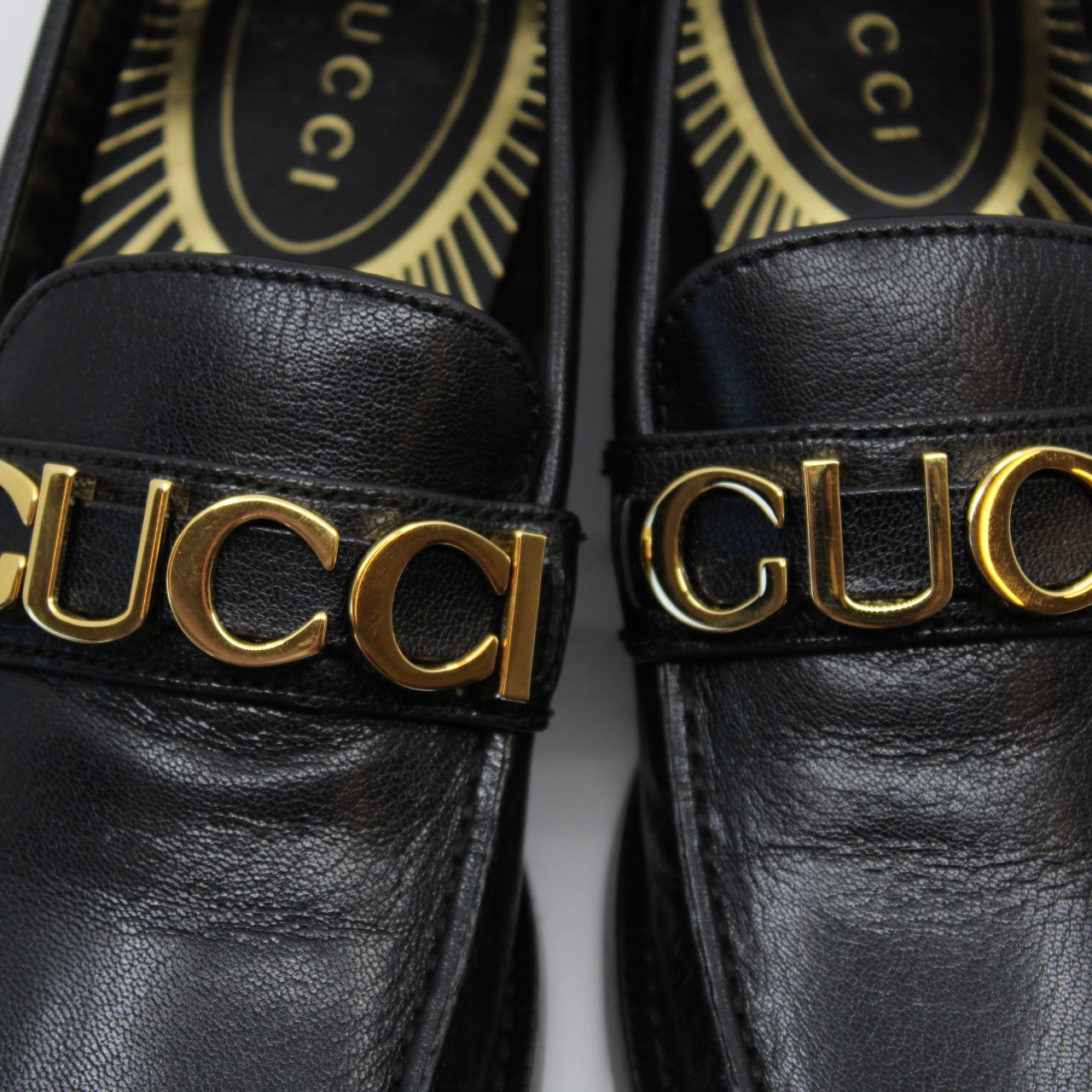 Gucci Cara Logo Loafers