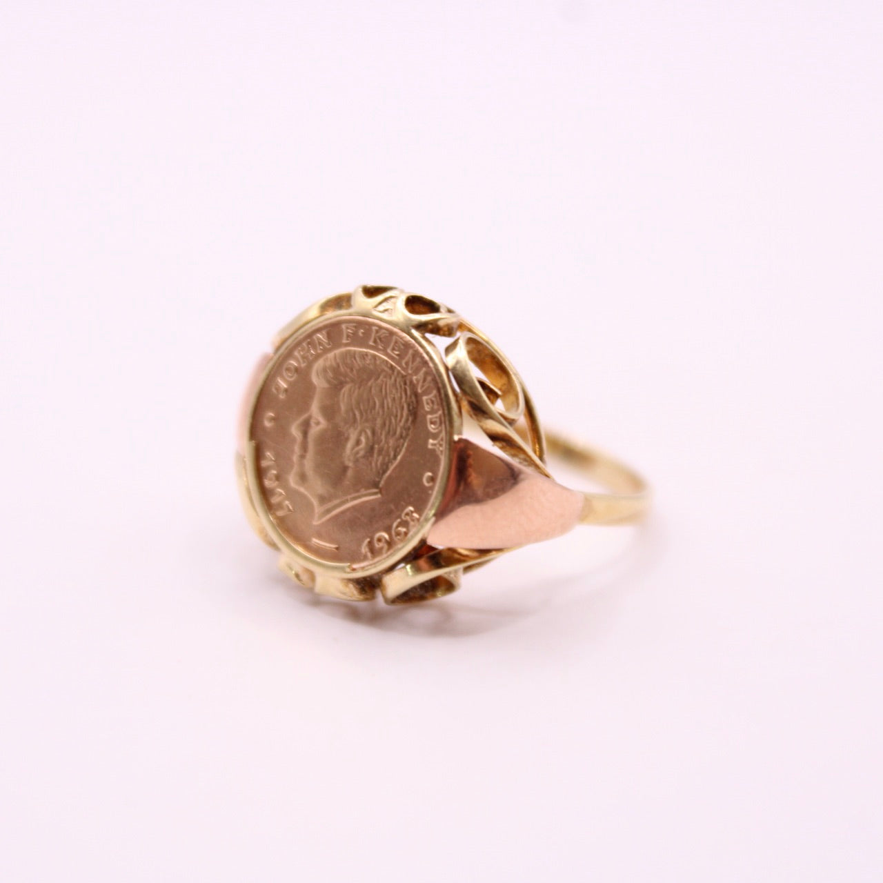 John F Kennedy Coin Ring