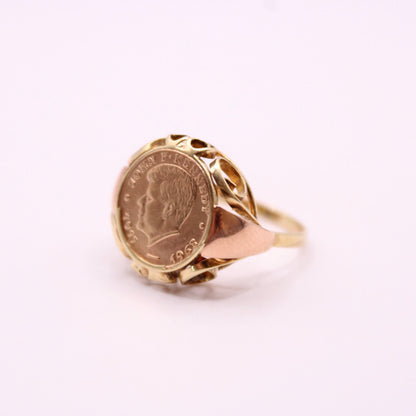 John F Kennedy Coin Ring