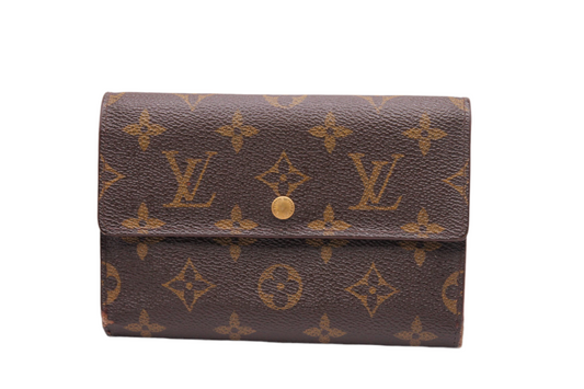 Louis Vuitton Monogram Porte Tresor Etui Papier Wallet