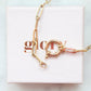 Connector Lock Paperclip Necklace