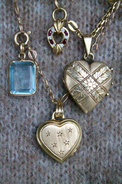 Engraved Heart Photo Locket