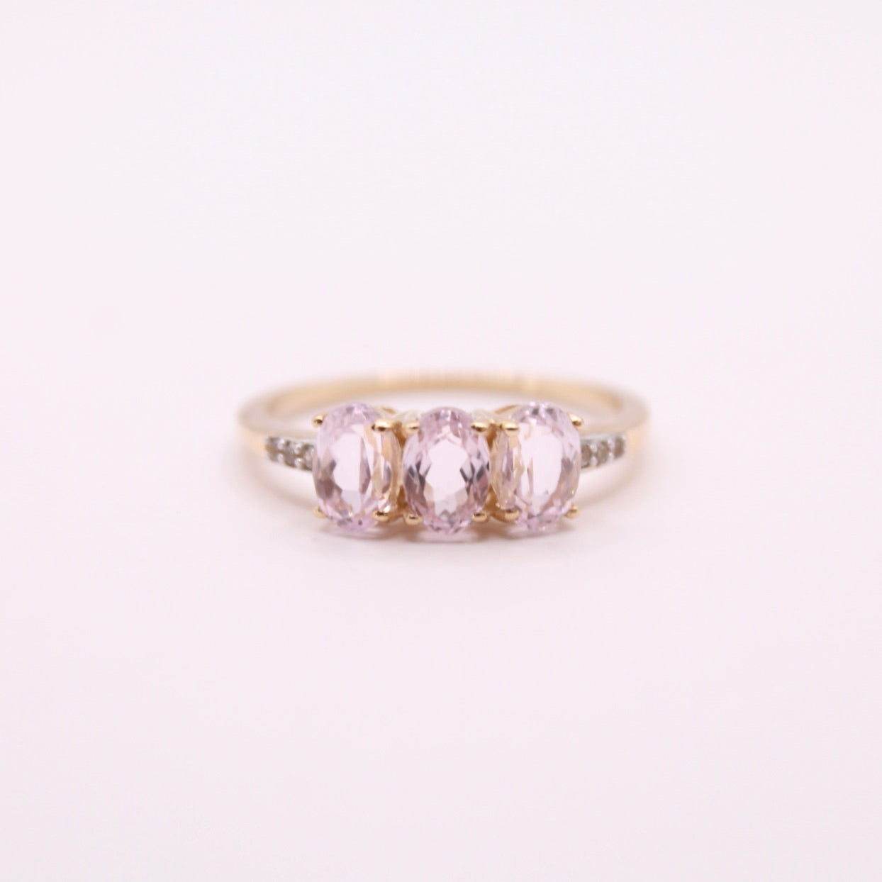 Kunzite Trilogy Ring