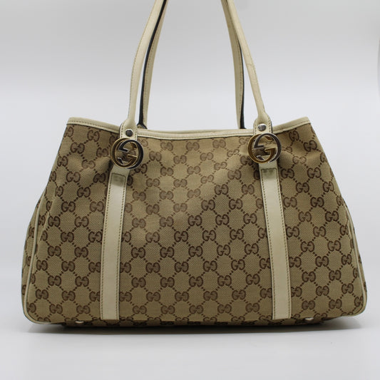 Gucci GG Canvas Twins Tote Bag