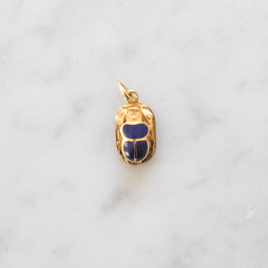 Enamel Scarab Charm