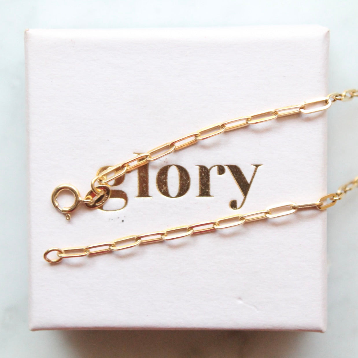 Closed-Forever Paperclip Necklace
