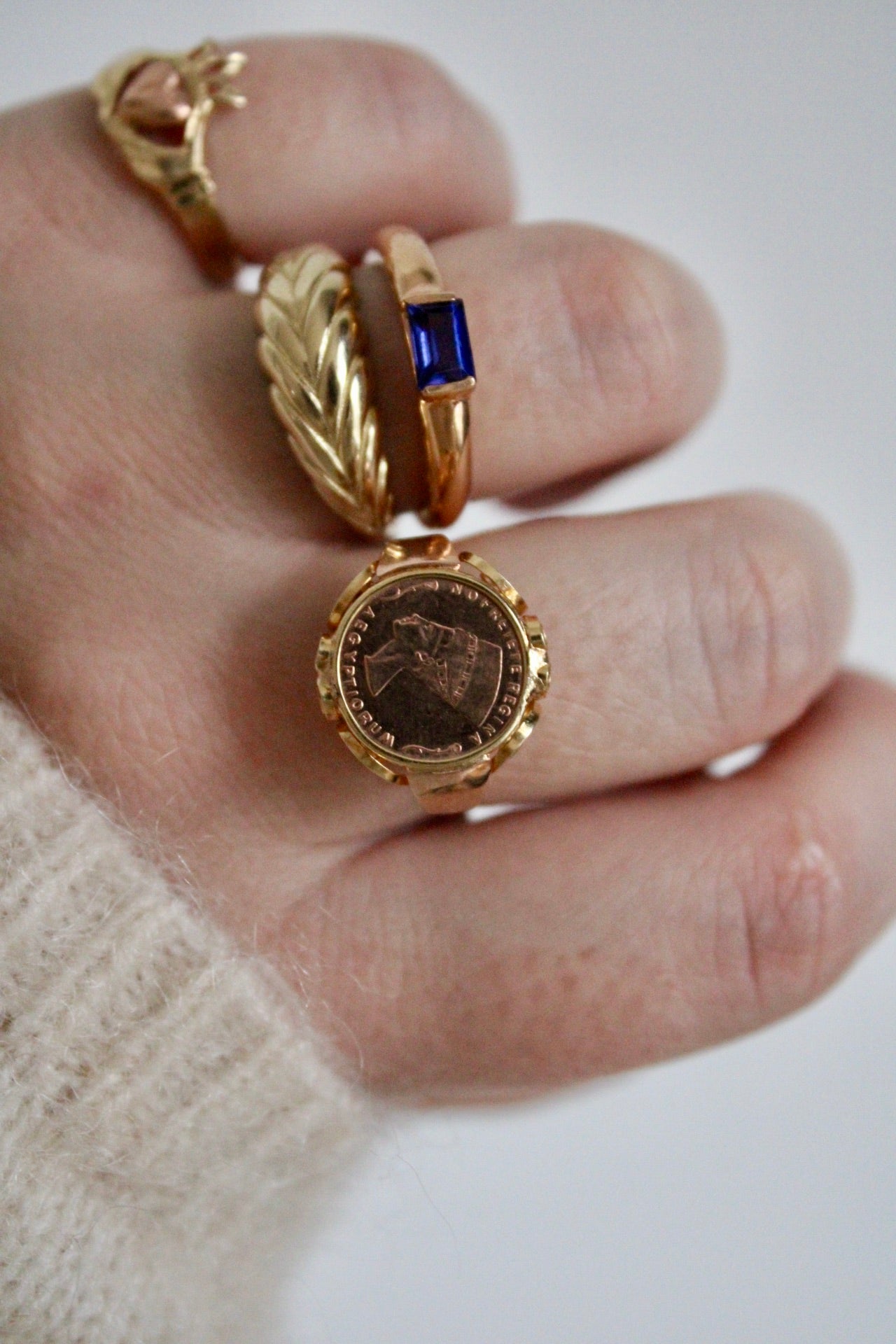 Nefertiti Coin Ring