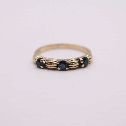 Sapphire Trilogy Knot Ring