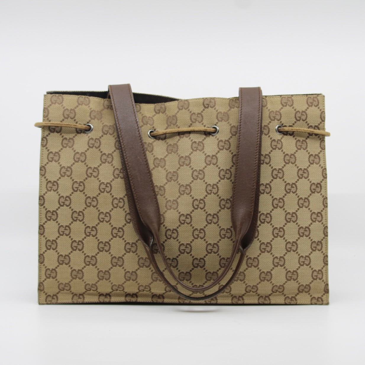 Gucci GG Canvas Drawstring Bag