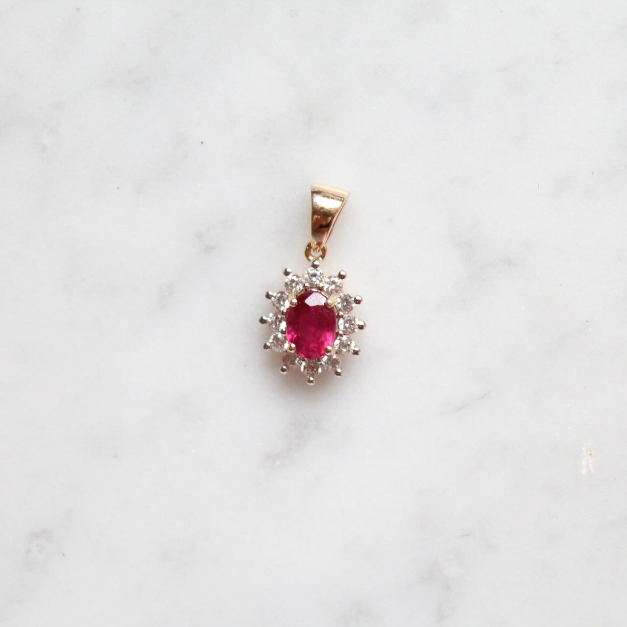 Ruby Lady Di Pendant