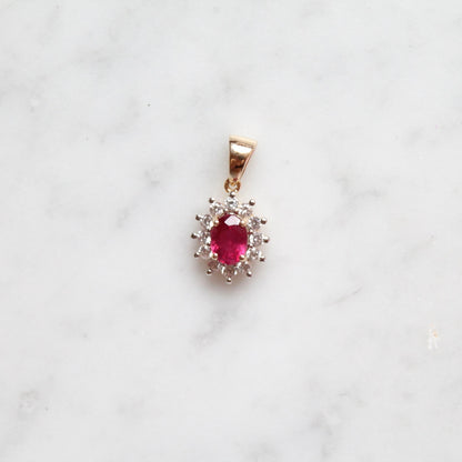 Ruby Lady Di Pendant