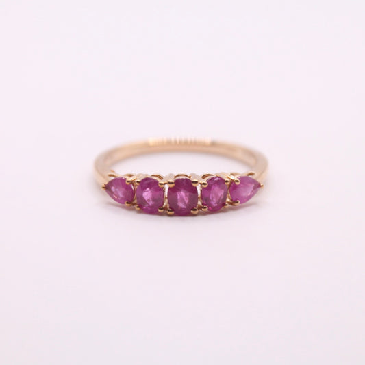 Ruby Row Ring