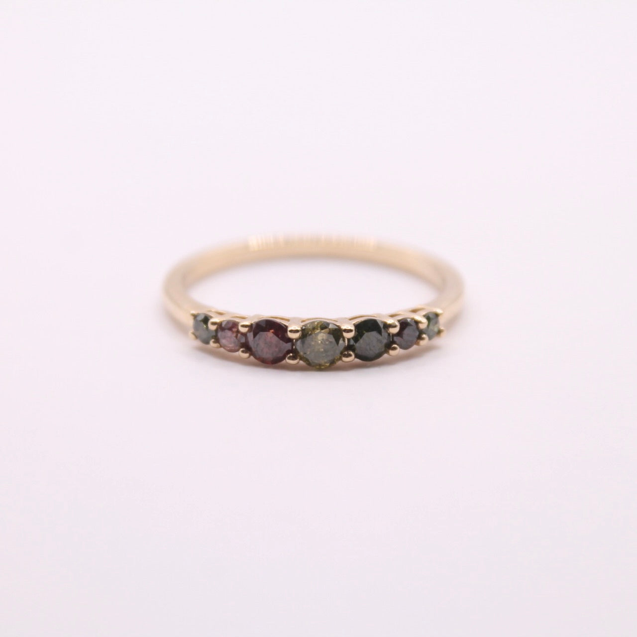 0.5ct Multi Colour Diamond Row Ring