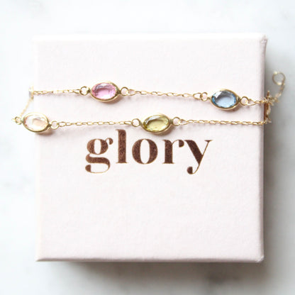 Multi Gem Bracelet