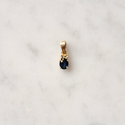 Sapphire & Diamond Pendant