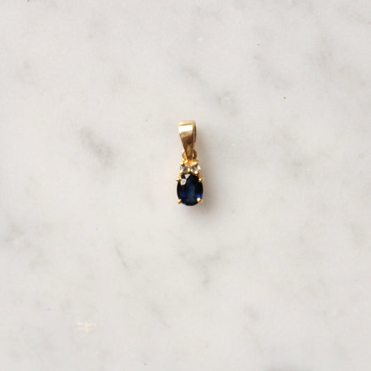 Sapphire & Diamond Pendant