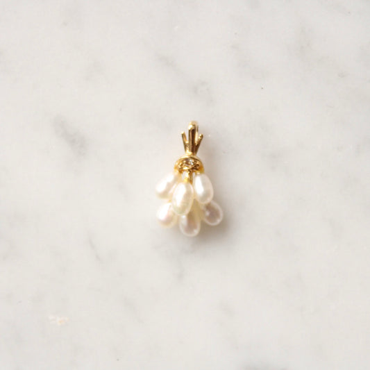 Diamond & Pearl Bouquet Pendant