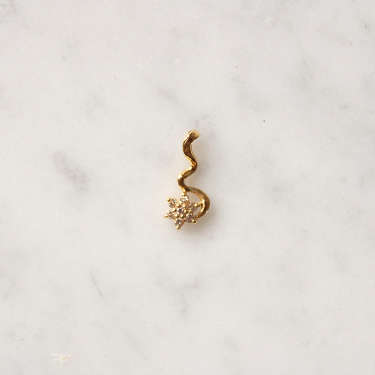 Diamond Flower Charm