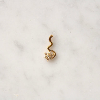 Diamond Flower Charm