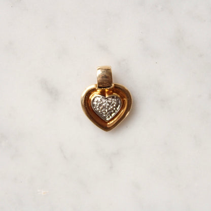 Bold Diamond Heart Charm
