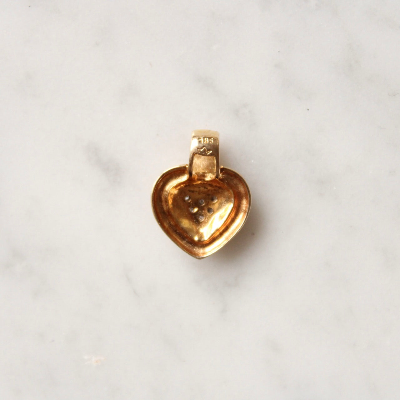 Bold Diamond Heart Charm