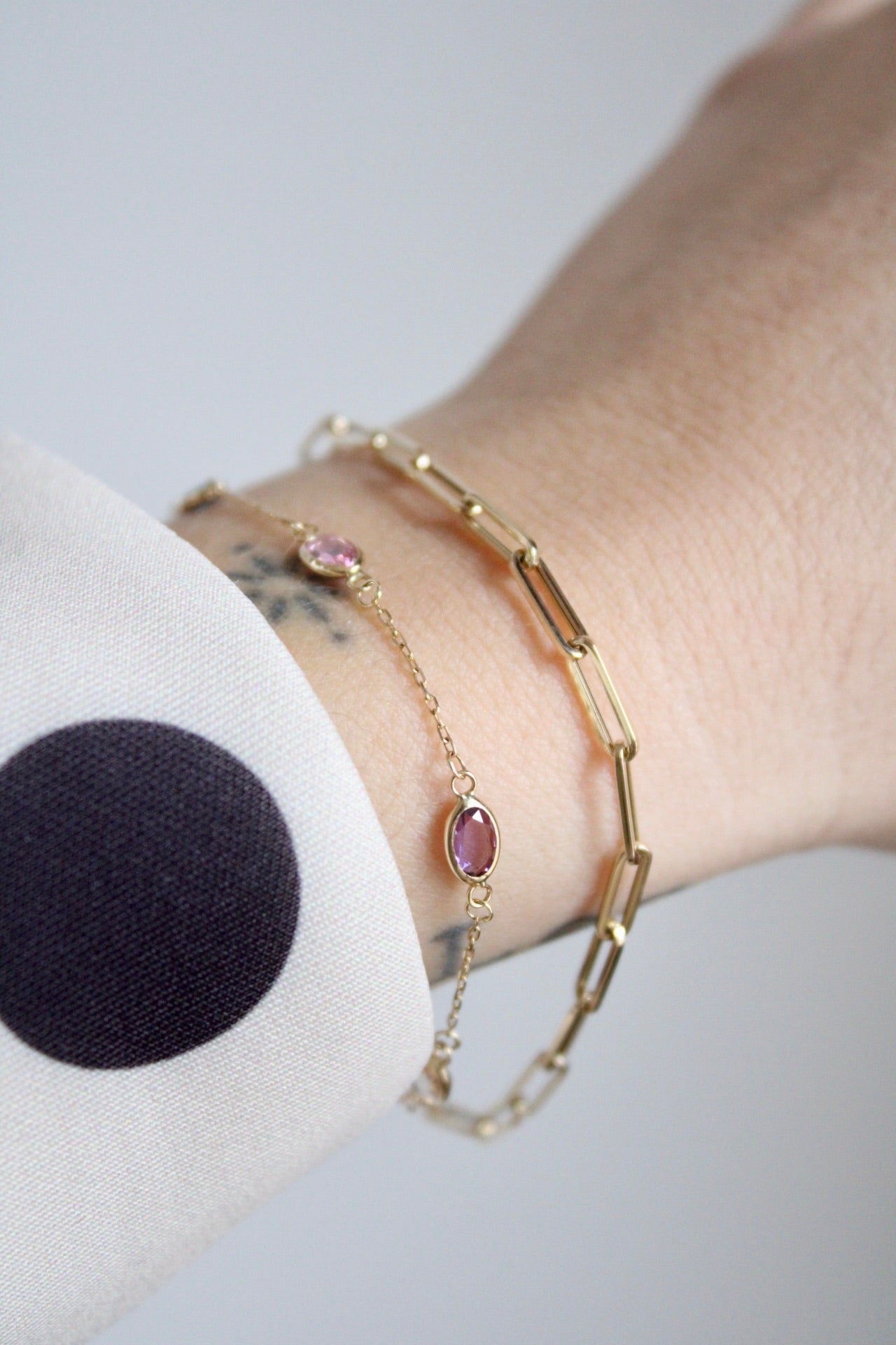 Closed Forever/Paperclip Bracelet