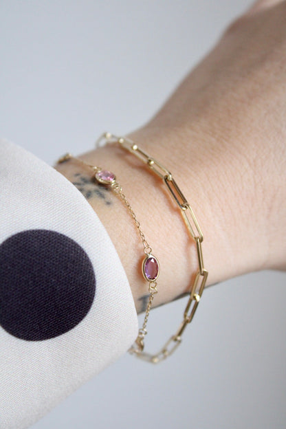 Closed Forever/Paperclip Bracelet