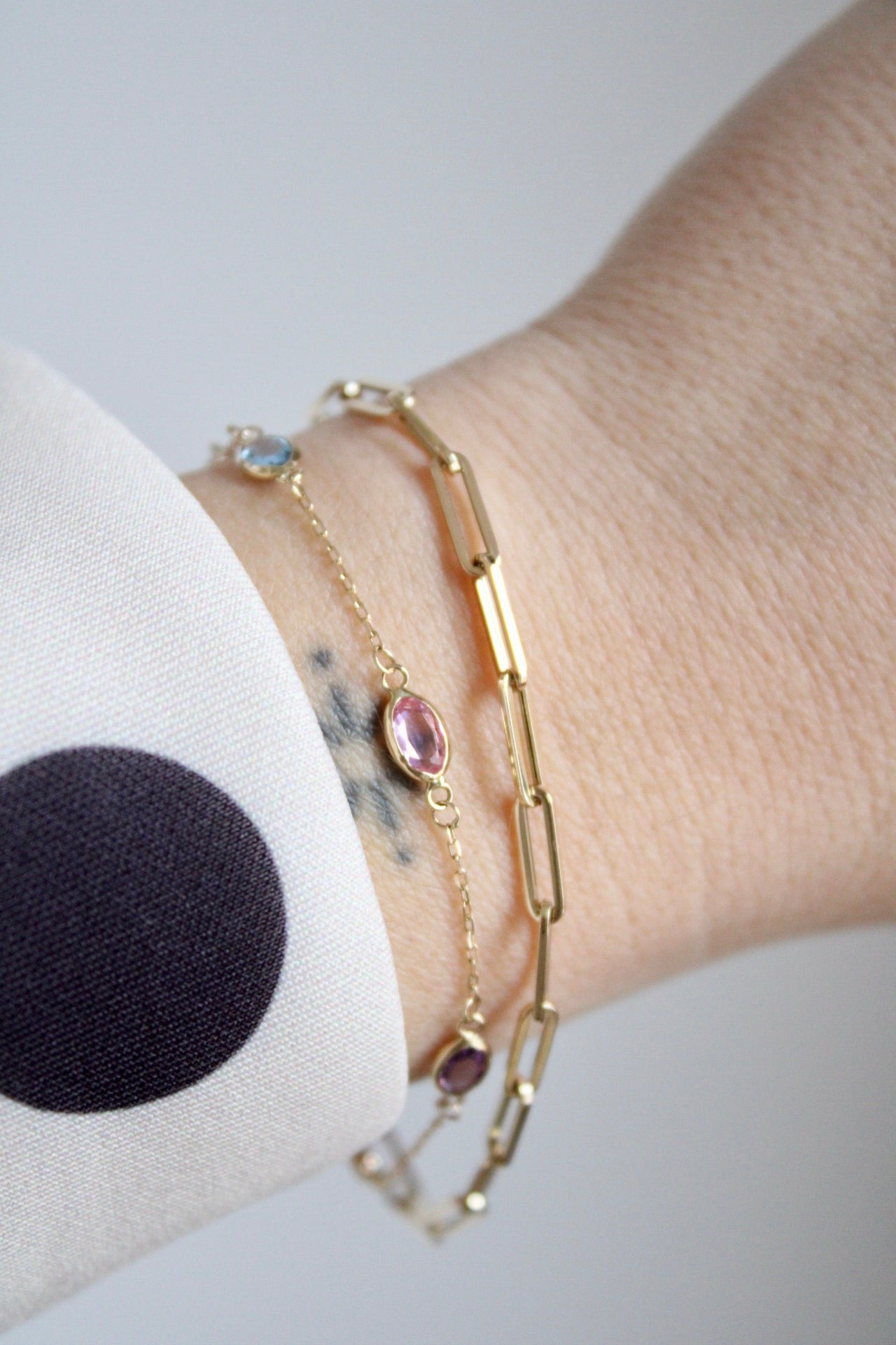 Closed Forever/Paperclip Bracelet